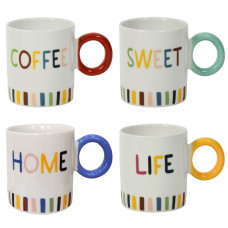 TAZZA MUG COLORUFL WORDS 385CC ASS. (12pz)